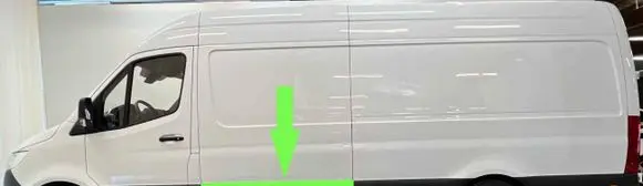 Mercedes-Benz Sprinter W907 W910 Sliding door trim (molding) A9106905300 A9106900600 A9106909101
