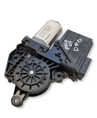 Volkswagen Polo Front door window regulator with motor 6Q5839752E