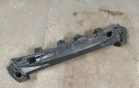 Front bumper foam support bar
