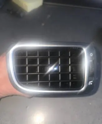 Dashboard side air vent grill/cover trim
