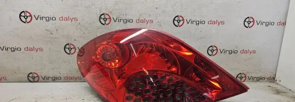 Peugeot 207 Rear/tail lights 9649986680