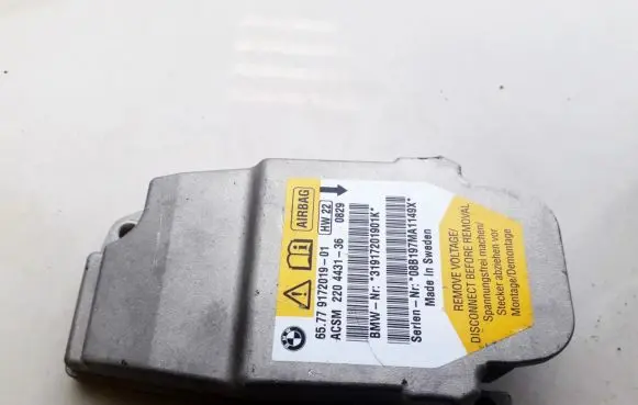 BMW 5 E60 E61 Airbag control unit/module 6577917201901 31917201901k