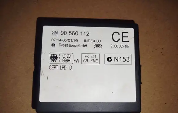 Opel Astra G Comfort/convenience module 90560112 9330065187