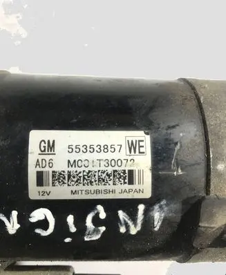 Opel Insignia A Starter motor 55353857 M001T30072