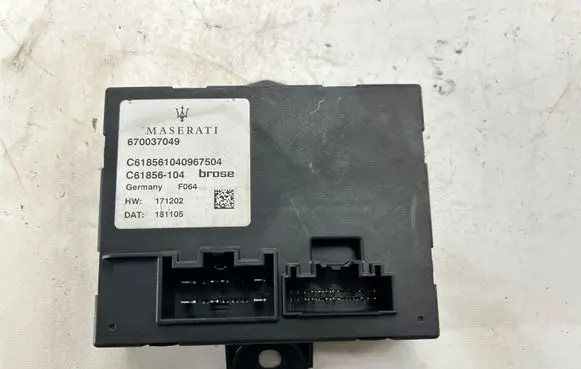 Maserati Ghibli Tailgate/trunk control unit/module 670037049