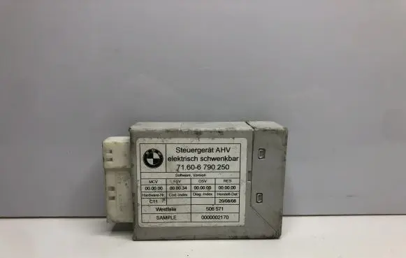 BMW 5 F10 F11 Tow bar trailer control unit/module 6790250 71606790250