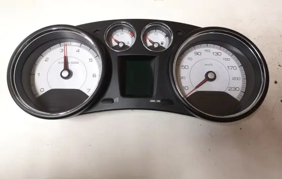 Peugeot 308 Speedometer (instrument cluster) 9665107580 503001555109