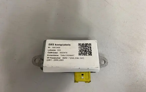 BMW 7 E65 E66 Airbag control unit/module 6920478