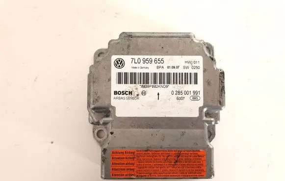 Volkswagen Touareg I Airbag control unit/module 0285001991 7L0959655