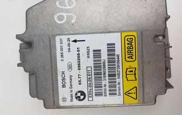 BMW 1 E81 E87 Airbag control unit/module 6577696026801 31696026800J