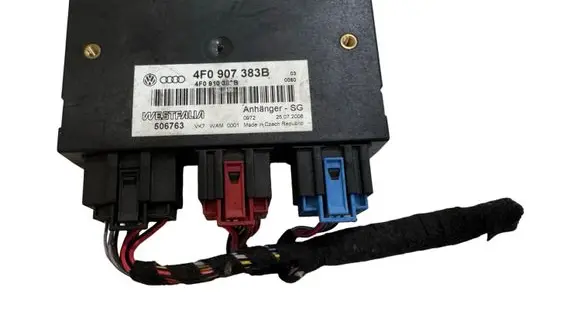 Audi A6 S6 C6 4F Tow bar trailer control unit/module 4F0907383B 4F0910383B 506763