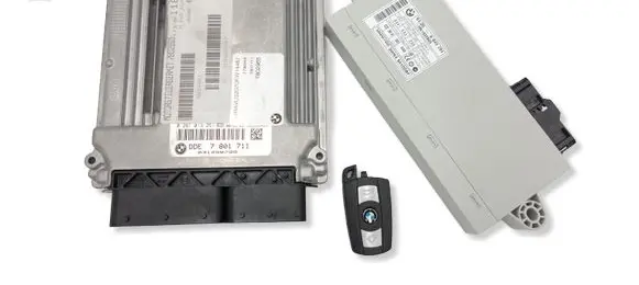 BMW 3 E90 E91 Engine ECU kit and lock set 6943791 61356943791 7801711