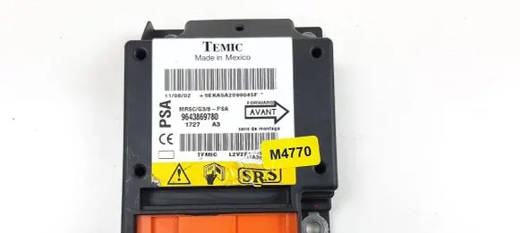 Peugeot 607 Airbag control unit/module 9643869780 M4770
