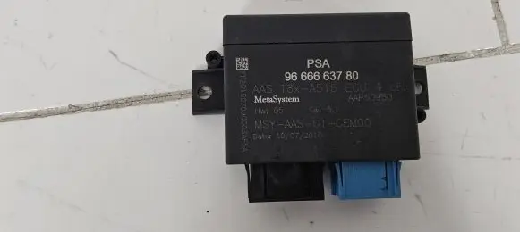 Peugeot 3008 I Parking PDC control unit/module 9666663780 AAP00950 T8XA515