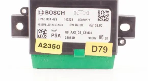 Peugeot 308 Parking PDC control unit/module 9800210580 0263004429 00060571