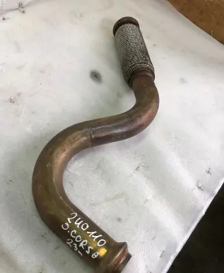 Opel Corsa F Muffler pipe connector clamp 