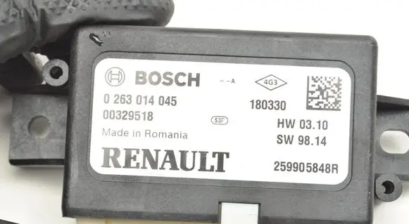Renault Clio IV Trunk lid opening control unit 259905848