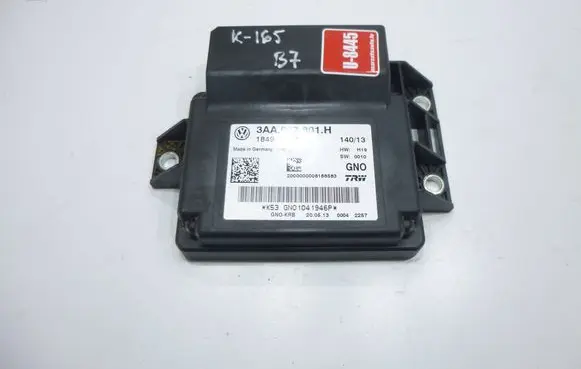 Volkswagen PASSAT B7 Hand brake control module 3AA907801H 18491001A 20000000816583
