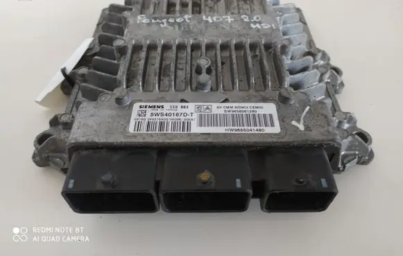 Peugeot 407 Engine control unit/module 5WS40167DT SW9656061280 HW9655041480