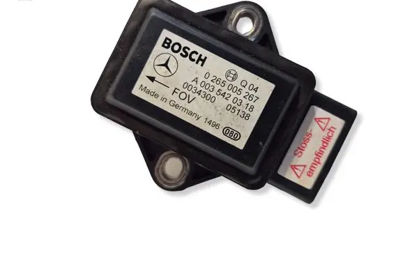 Mercedes-Benz E W211 ESP acceleration yaw rate sensor 0265005267 A0035420318 1275100405