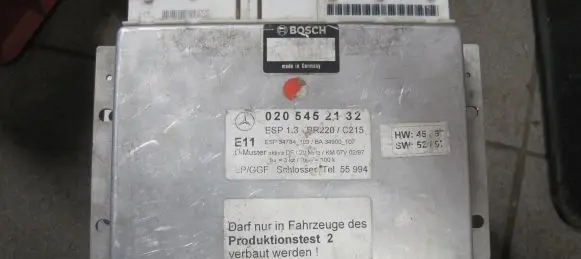Mercedes-Benz S W220 ABS control unit/module 0205452132