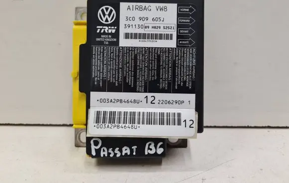 Volkswagen PASSAT B6 Airbag control unit/module 3C0909605J 09H029S2521 391130