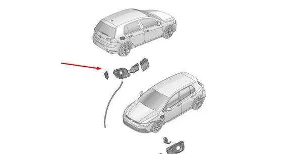 Volkswagen Golf VIII Fuel tank cap 5H0809857D