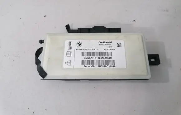 BMW X3 F25 Airbag control unit/module 9253636