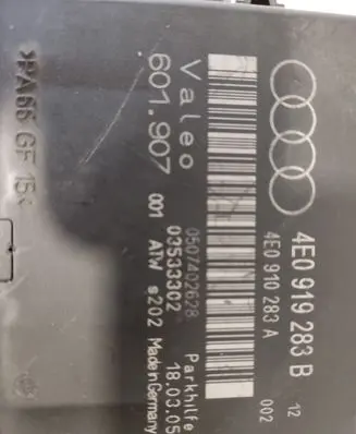 Audi A8 S8 D3 4E Parking PDC control unit/module 4E0919283B