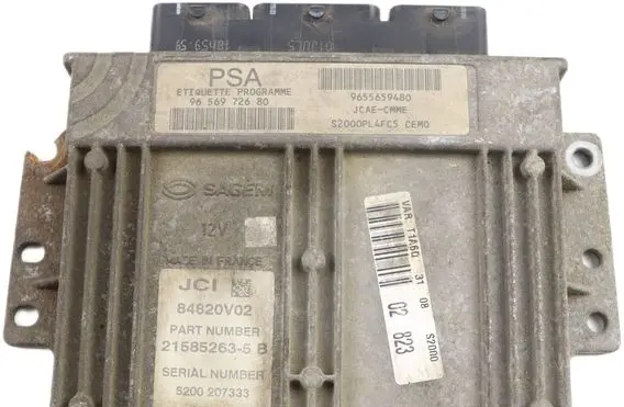 Peugeot 206 CC Engine control unit/module 9655659480 9656972680 S2000PL4EC5