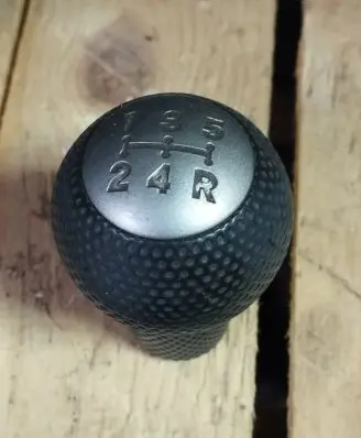 Gear lever shifter trim leather/knob