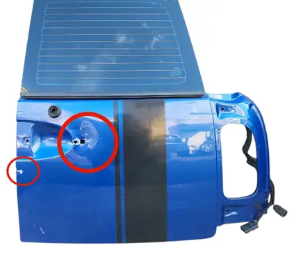 Rear door