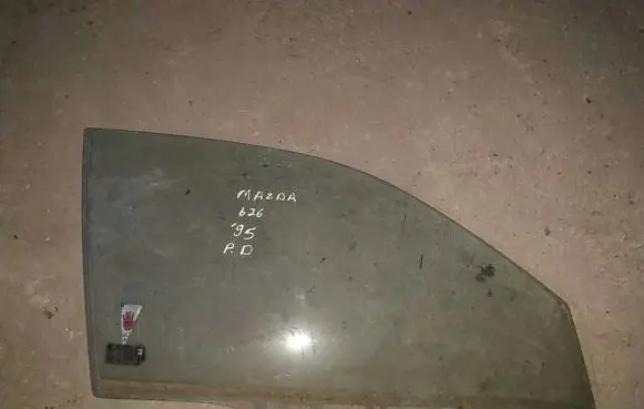 Mazda 626 Front door window glass four-door