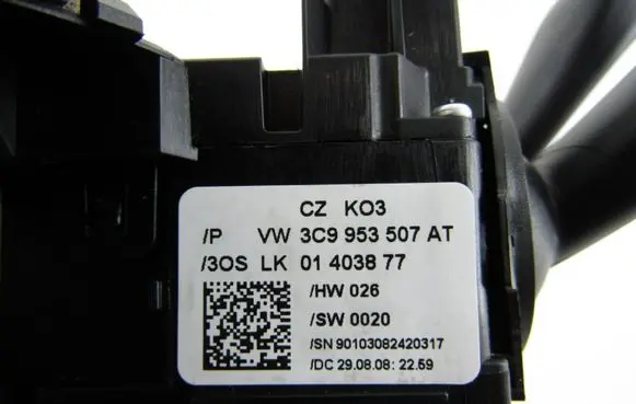 Volkswagen PASSAT B6 Multifunctional control switch/knob 3c9953507at