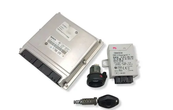 BMW 3 E46 Engine ECU kit and lock set 7789376 61356905666 0281010314