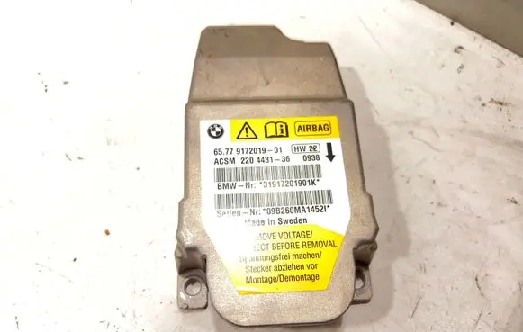 BMW 5 E60 E61 Airbag control unit/module 9172019
