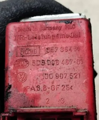 Audi A3 S3 8L Heater blower motor/fan resistor 657364M 1J0907521 5DS00646701