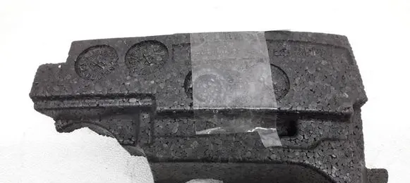 Front bumper foam support bar