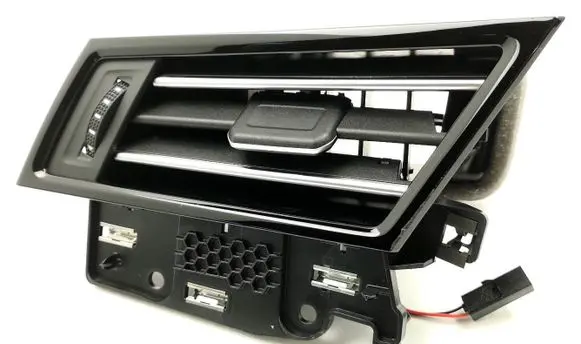 Dashboard side air vent grill/cover trim