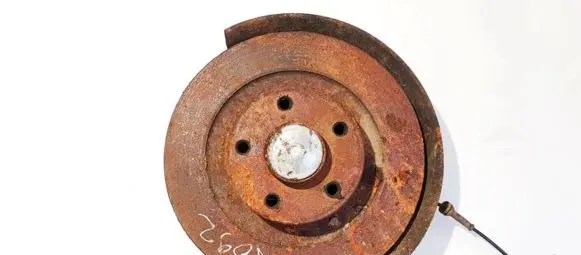 Renault Laguna III Rear brake disc neventiliuojamas
