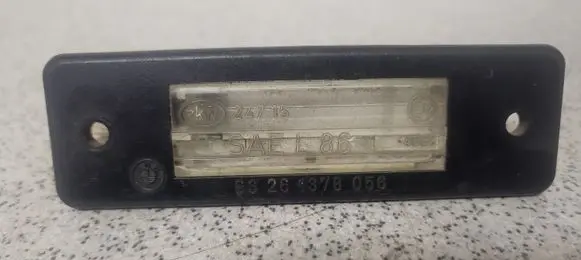 Number plate light
