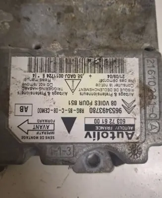Citroen C4 I Airbag control unit/module 603726100 9653493780