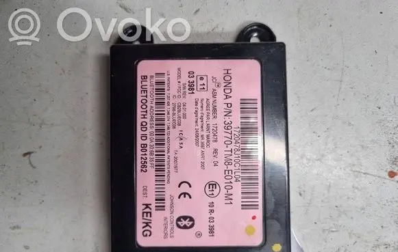Honda Insight Bluetooth control unit module 39770TM8E010M1