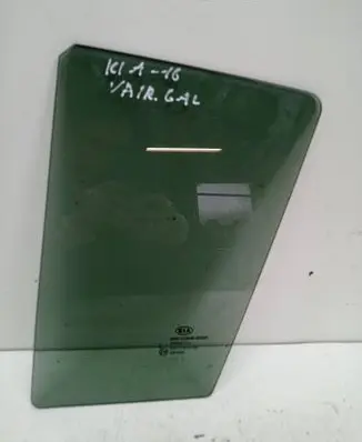 Rear vent window glass