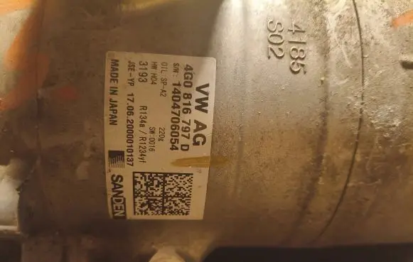 Audi e-tron Air conditioning (A/C) compressor (pump) 4G0816797D 1404706054