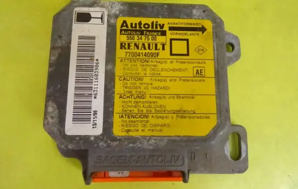 Renault Megane I Airbag control unit/module 7700414090F 550347500