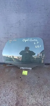 Opel Corsa C Rear door window glass 1212123