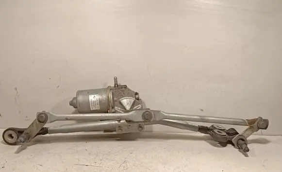 Front wiper linkage and motor