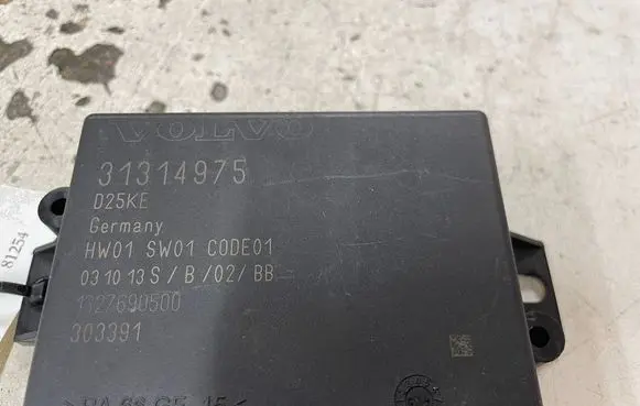 Volvo V60 Parking PDC control unit/module 31314975 D25KE 1327690500