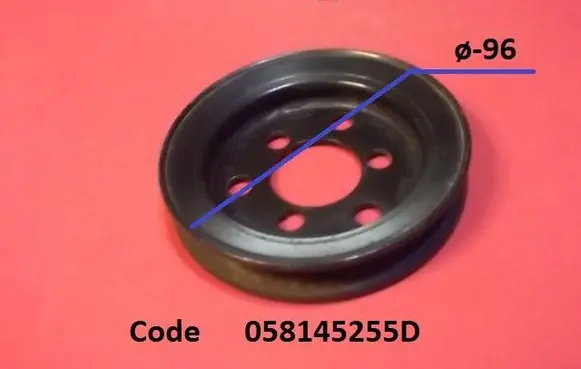 Volkswagen Vento Power steering pump pulley 058145255D
